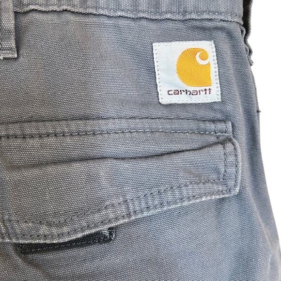 Carhartt Relaxed Fit Gray Cargo Shorts Mens size 38 - Picture 2 of 5